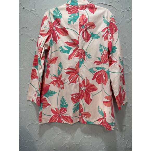 Jones Wear Sport Women's Floral Button Front Jacket - Picture 5 of 8